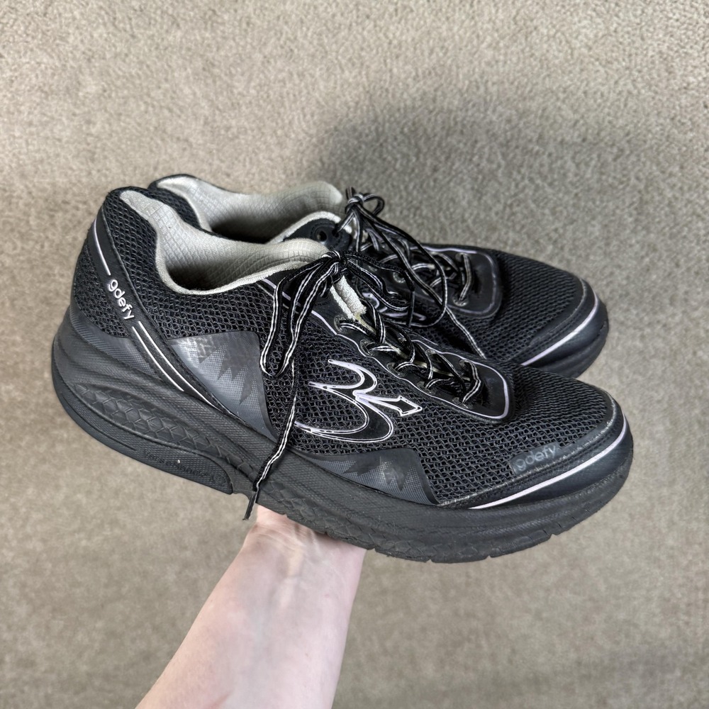 Gravity Defyer Shoes Womens Size‎ 10 Black VersoShock Walking Sneakers Comfort